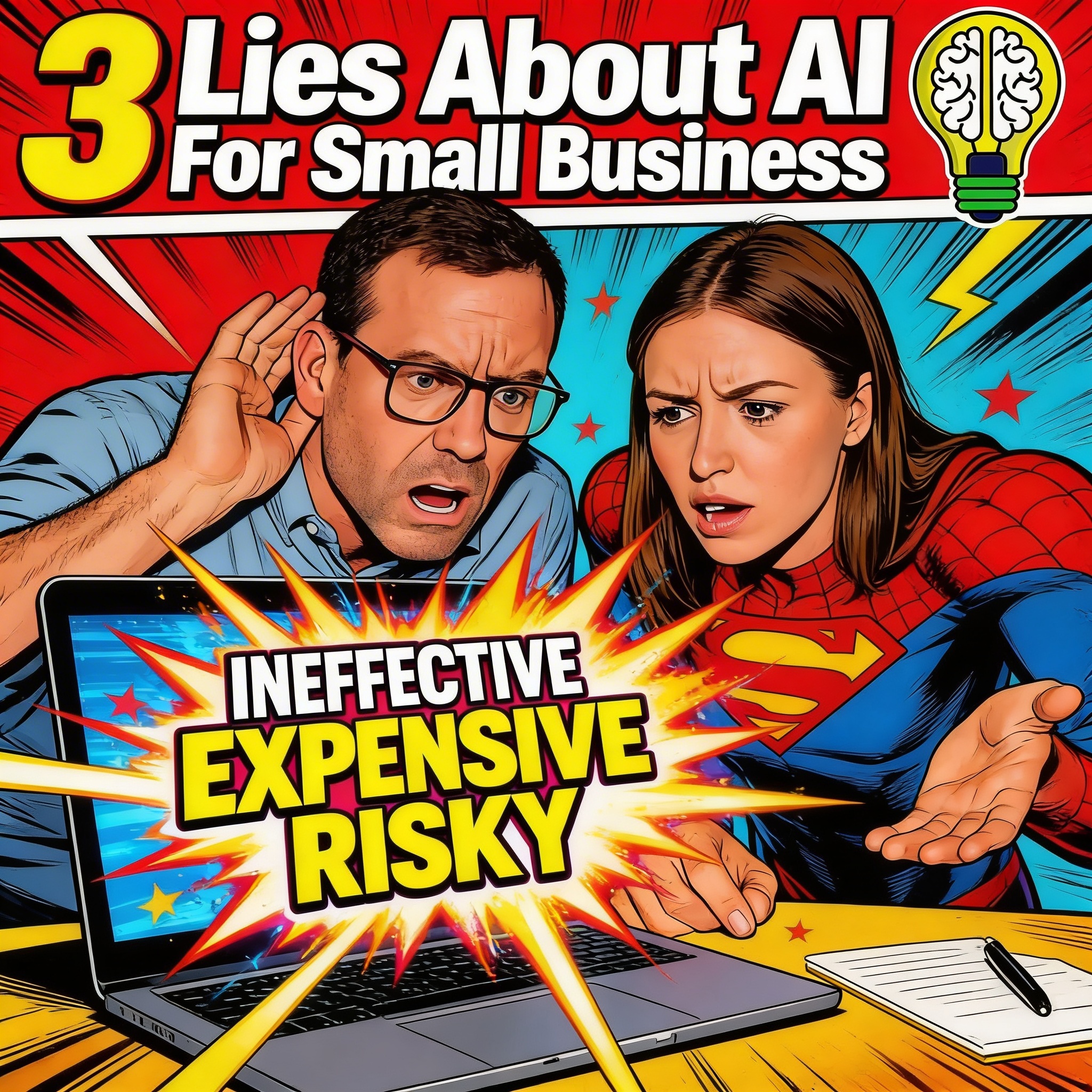 Small business owners overwhelmed by AI myths, seeking coaching and automation solutions.