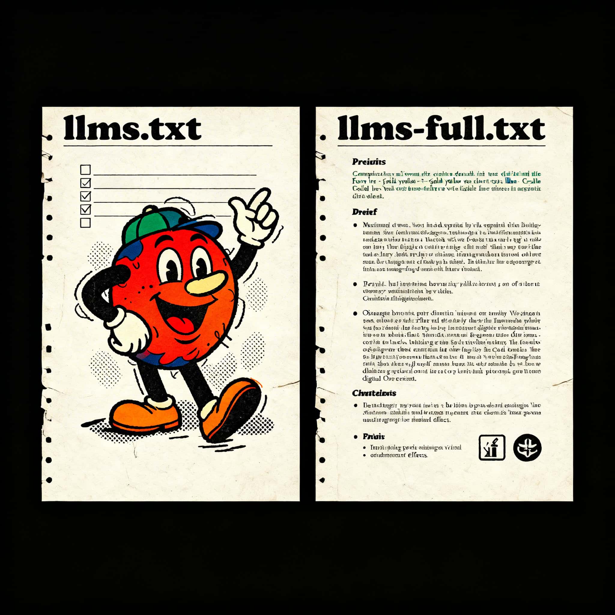 Illustration of a cheerful cartoon character with a checklist, representing AI coaching and automati.